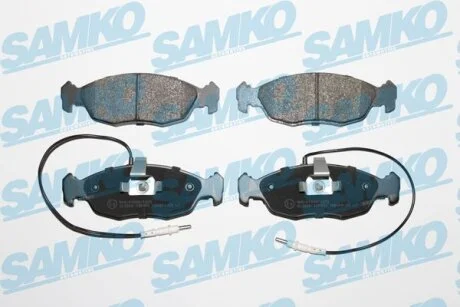 Комплект гальмівних накладок, дискове гальмо SAMKO 5SP450