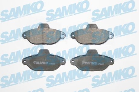Комплект гальмівних накладок, дискове гальмо SAMKO 5SP464