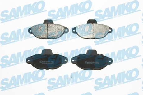 Комплект гальмівних накладок, дискове гальмо SAMKO 5SP483