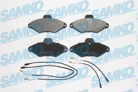 Комплект гальмівних накладок, дискове гальмо SAMKO 5SP487
