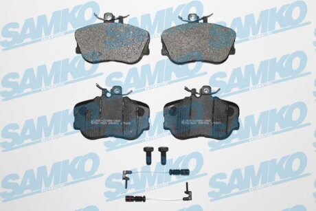 Комплект гальмівних накладок, дискове гальмо SAMKO 5SP492A