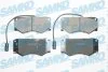 Комплект гальмівних накладок, дискове гальмо SAMKO 5SP499 (фото 1)