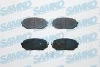 Комплект гальмівних накладок, дискове гальмо SAMKO 5SP525 (фото 1)