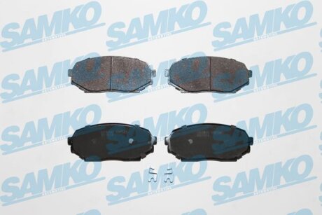 Комплект гальмівних накладок, дискове гальмо SAMKO 5SP525