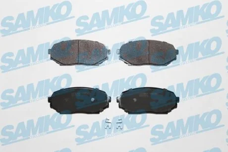 Комплект гальмівних накладок, дискове гальмо SAMKO 5SP525