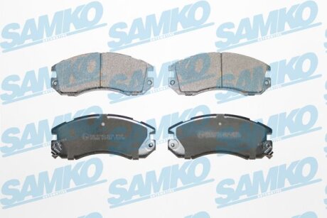Комплект гальмівних накладок, дискове гальмо SAMKO 5SP546