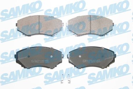 Комплект гальмівних накладок, дискове гальмо SAMKO 5SP570