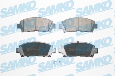 Комплект гальмівних накладок, дискове гальмо SAMKO 5SP573