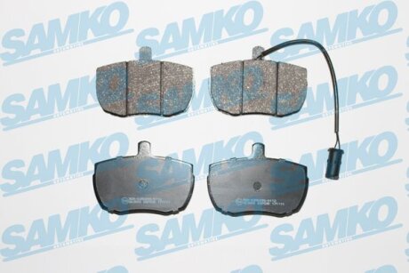 Комплект гальмівних накладок, дискове гальмо SAMKO 5SP590