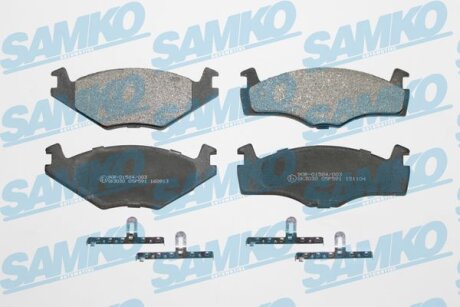 Комплект гальмівних накладок, дискове гальмо SAMKO 5SP591