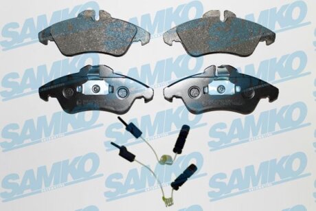 Комплект гальмівних накладок, дискове гальмо SAMKO 5SP608A