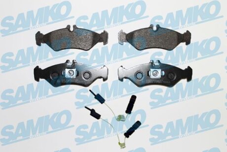 Комплект гальмівних накладок, дискове гальмо SAMKO 5SP609A