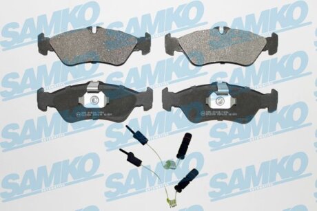 Комплект гальмівних накладок, дискове гальмо SAMKO 5SP610A