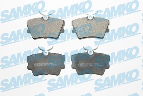 Колод.торм. зад. VW T4 (90-03) сист.TRW SAMKO 5SP616