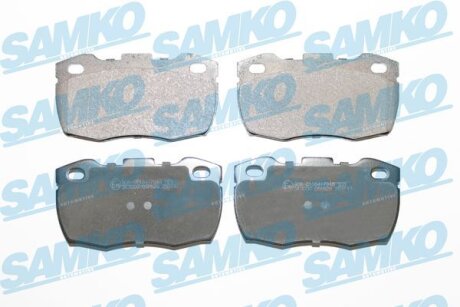 Комплект гальмівних накладок, дискове гальмо SAMKO 5SP626