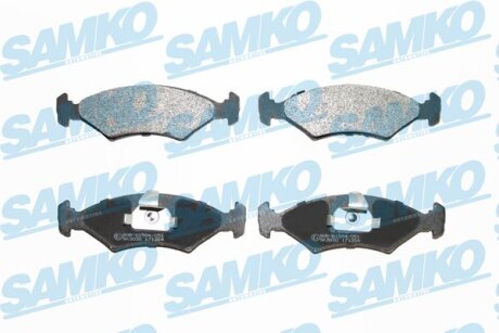 Комплект гальмівних накладок, дискове гальмо SAMKO 5SP628