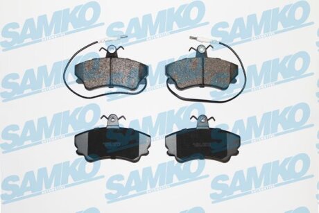 Комплект гальмівних накладок, дискове гальмо SAMKO 5SP653