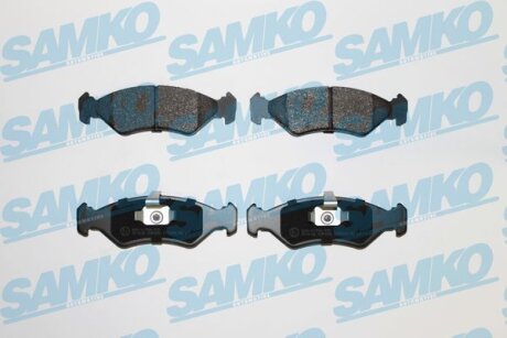 Комплект гальмівних накладок, дискове гальмо SAMKO 5SP655