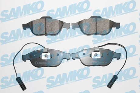 Комплект гальмівних накладок, дискове гальмо SAMKO 5SP664