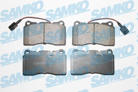 Комплект гальмівних накладок, дискове гальмо SAMKO 5SP674