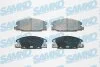 Комплект гальмівних накладок, дискове гальмо SAMKO 5SP685 (фото 1)