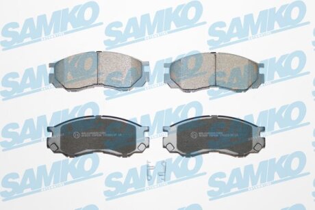 Комплект гальмівних накладок, дискове гальмо SAMKO 5SP686