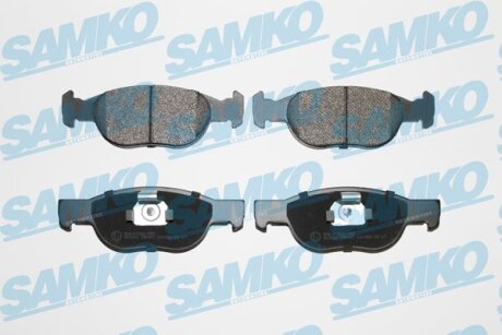 Комплект гальмівних накладок, дискове гальмо SAMKO 5SP687