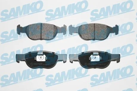 Комплект гальмівних накладок, дискове гальмо SAMKO 5SP687