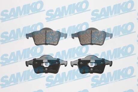 Комплект гальмівних накладок, дискове гальмо SAMKO 5SP705