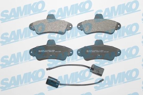 Комплект гальмівних накладок, дискове гальмо SAMKO 5SP716