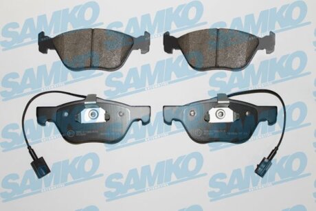 Комплект гальмівних накладок, дискове гальмо SAMKO 5SP720