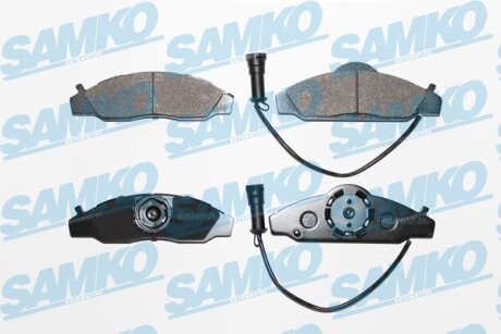 Комплект гальмівних накладок, дискове гальмо SAMKO 5SP721