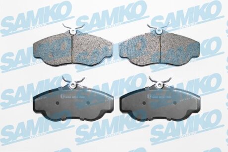 Комплект гальмівних накладок, дискове гальмо SAMKO 5SP728