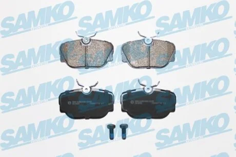 Комплект гальмівних накладок, дискове гальмо SAMKO 5SP739