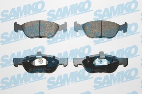 Комплект гальмівних накладок, дискове гальмо SAMKO 5SP740
