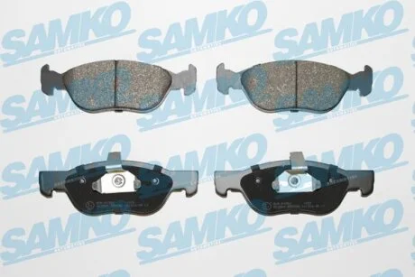 Комплект гальмівних накладок, дискове гальмо SAMKO 5SP740