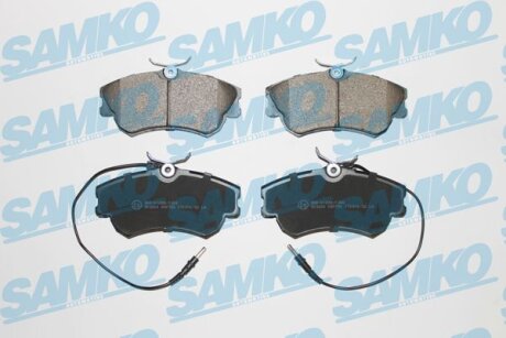 Комплект гальмівних накладок, дискове гальмо SAMKO 5SP750