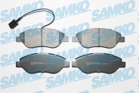 Комплект гальмівних накладок, дискове гальмо SAMKO 5SP765
