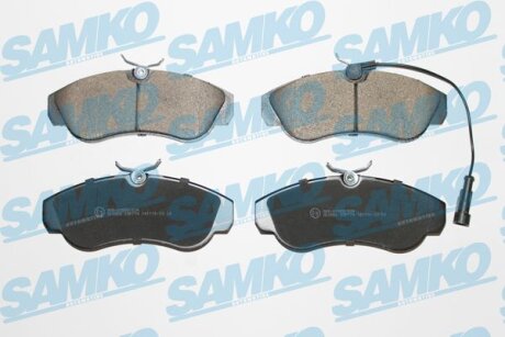 Комплект гальмівних накладок, дискове гальмо SAMKO 5SP774
