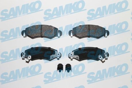 Комплект гальмівних накладок, дискове гальмо SAMKO 5SP777