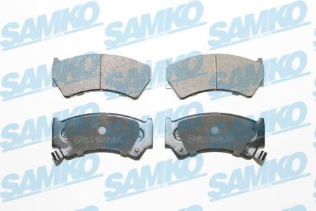 Комплект гальмівних накладок, дискове гальмо SAMKO 5SP778