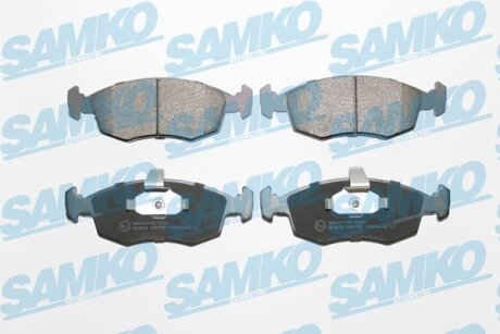 Комплект гальмівних накладок, дискове гальмо SAMKO 5SP785