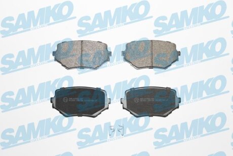 Комплект гальмівних накладок, дискове гальмо SAMKO 5SP798