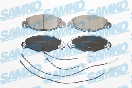 Комплект гальмівних накладок, дискове гальмо SAMKO 5SP799