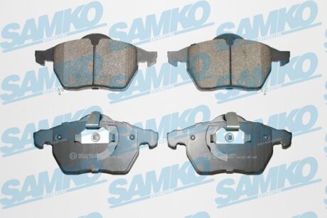 Комплект гальмівних накладок, дискове гальмо SAMKO 5SP812