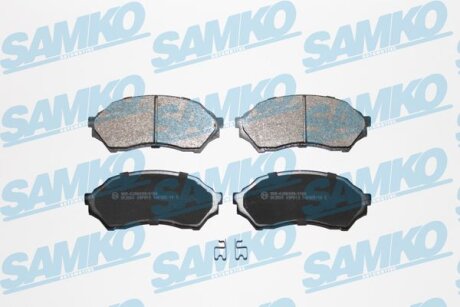 Комплект гальмівних накладок, дискове гальмо SAMKO 5SP813