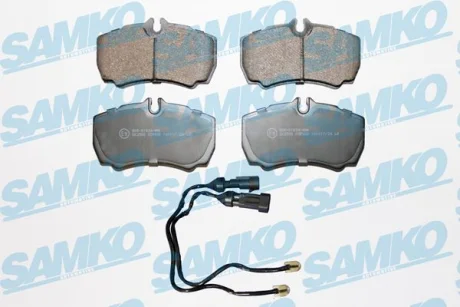 Комплект гальмівних накладок, дискове гальмо SAMKO 5SP830A