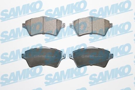 Комплект гальмівних накладок, дискове гальмо SAMKO 5SP833