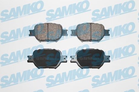 Комплект гальмівних накладок, дискове гальмо SAMKO 5SP837