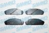 Комплект гальмівних накладок, дискове гальмо SAMKO 5SP844 (фото 1)